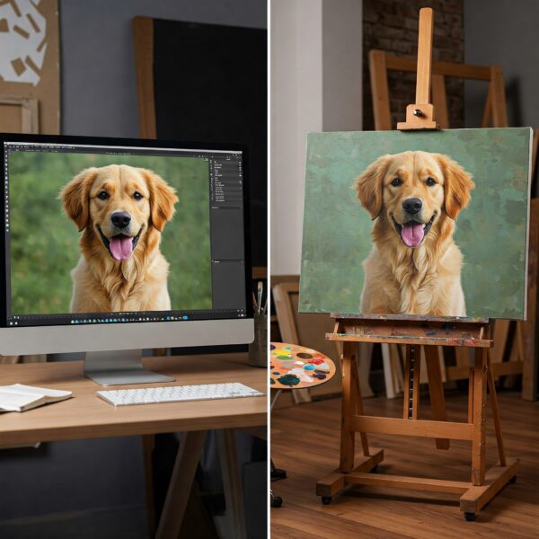 Size 60 cm x 90 cm: Pixels to Painting - Image 4